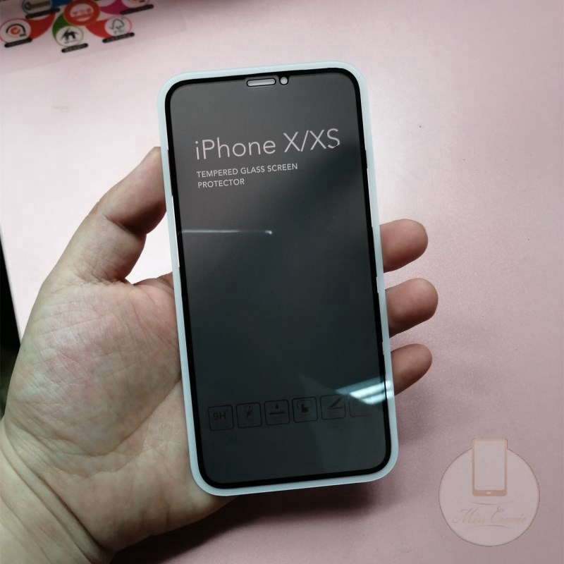 Pelindung Layar Tempered Glass Anti Spy Untuk iPhone 11 12 Pro Max 6 6S 7 8 Plus X XR XS Max SE 2020