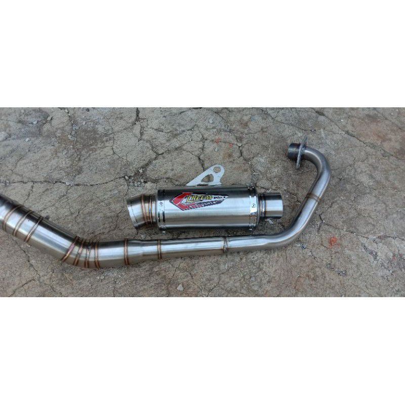 KNALPOT CREAMPIE CP3 SATRIA FU VIXION CB150R MX KING TIGER REVO MEGAPRO GL SONIC BYSON VERZA dll