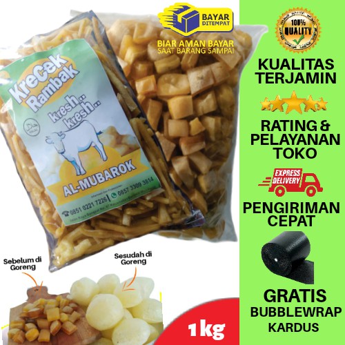

Rambak Kulit Sapi 1kg Dadu