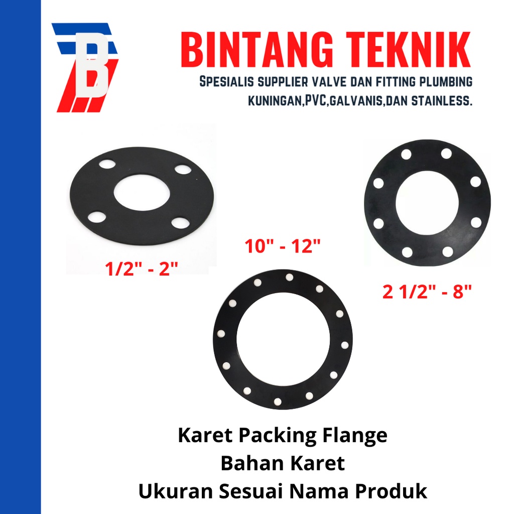 Karet Packing Flange 12" inch