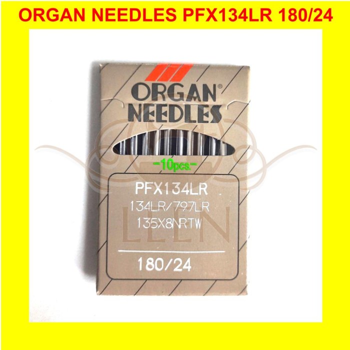 Jarum ORGAN PFx134LR 24 / DPx134LR Needles Jahit Kulit ORI Japan LEEN