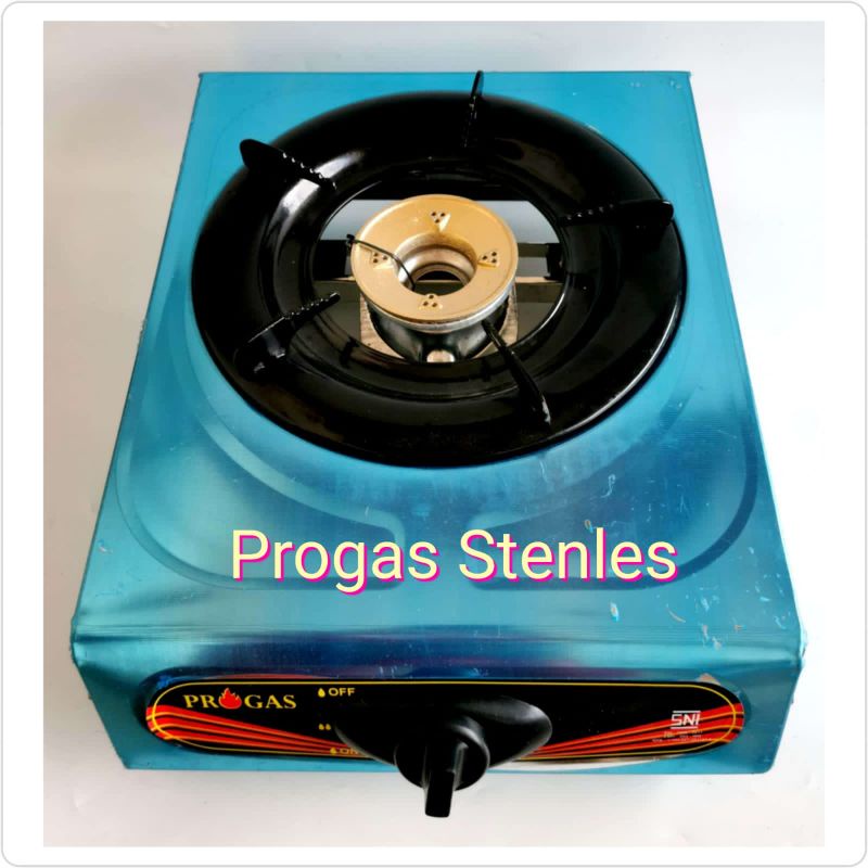 Progas Kompor Gas Teflon Stainless 1 tungku