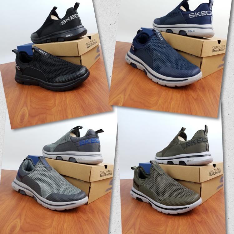 TER Sepatu Skechers Gowalk 5 ndraft Man / Skecher / Go walk5 / n draft Slip On Pria V55N