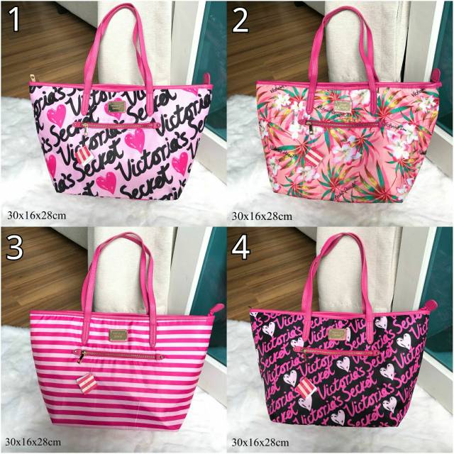 Tas Victoria Secret Tote Motif Original