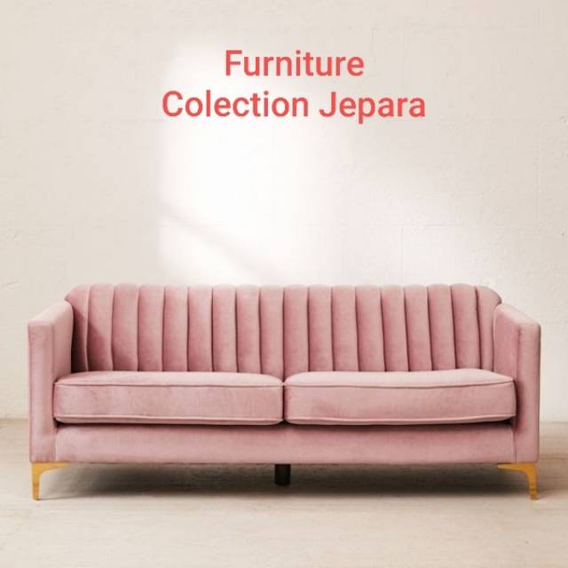 Sofa pink 2 set sofa bagus sofa tamu FCJ