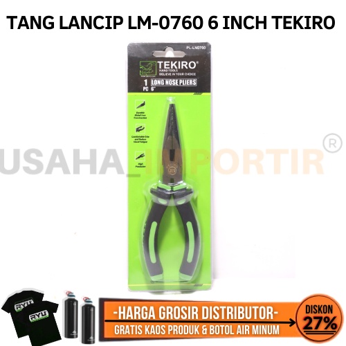 Paket Tang LN-0760 Tekiro Original Tang Kombinasi  Tekiro Tang Tekiro Gagang Karet Original Tekiro T