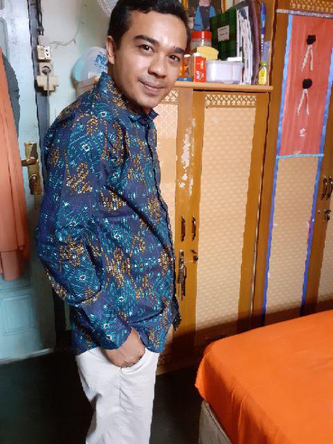 Morris Store Kemeja Batik Songket Pria Motif Clasic