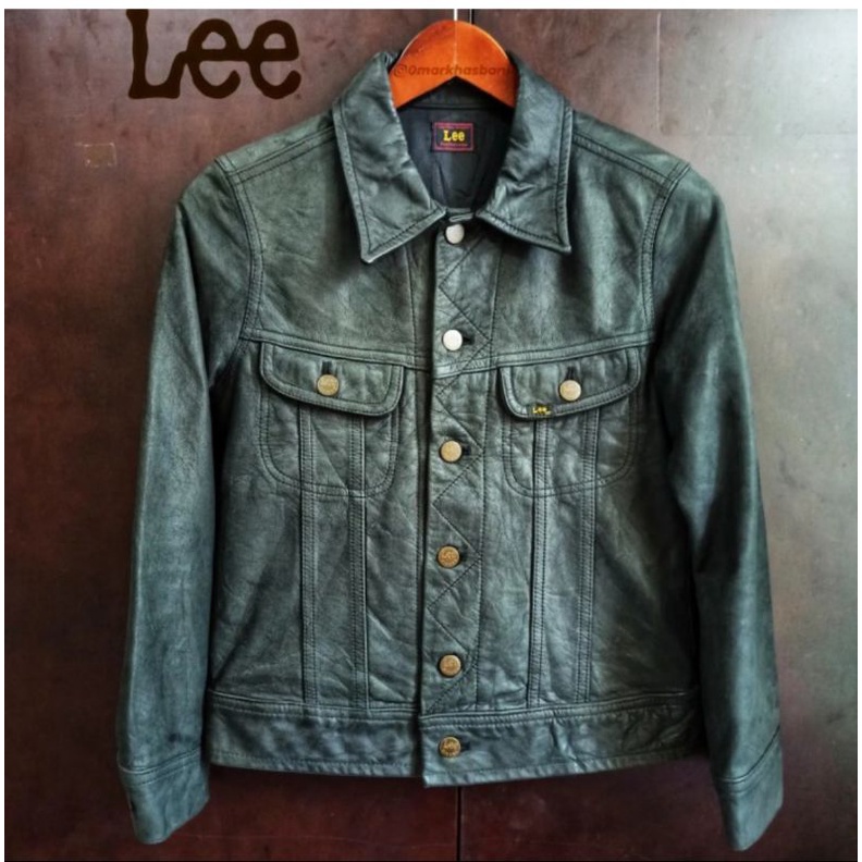 Lee Rider Leather Trucker Jacket X Jaket Kulit Schott Avirex Buzz Rickson Carhartt Levis RBC Vanson Harley