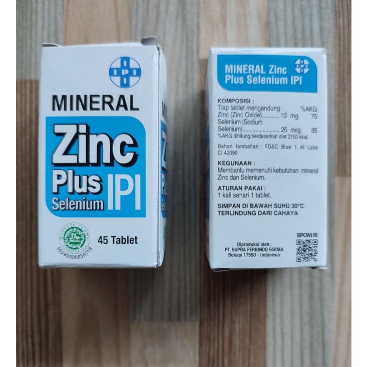 Jual Vitamin IPI Mineral Zinc plus Selenium isi 45 tablet Shopee