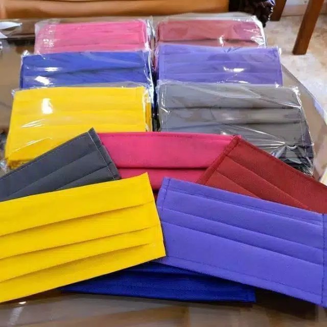 Cod Masker Spunbond Non Woven Kain Bisa Dicuci Masker 2 Lapis 2 Ply Earloop Termurah Shopee Indonesia