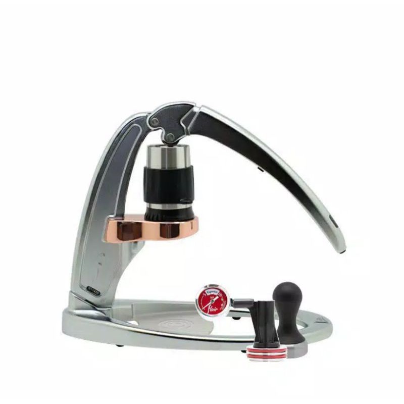 Paket Murah Flair - Espresso Signature Chrome With Pressure Kit and Tamper (Free Ongkir)