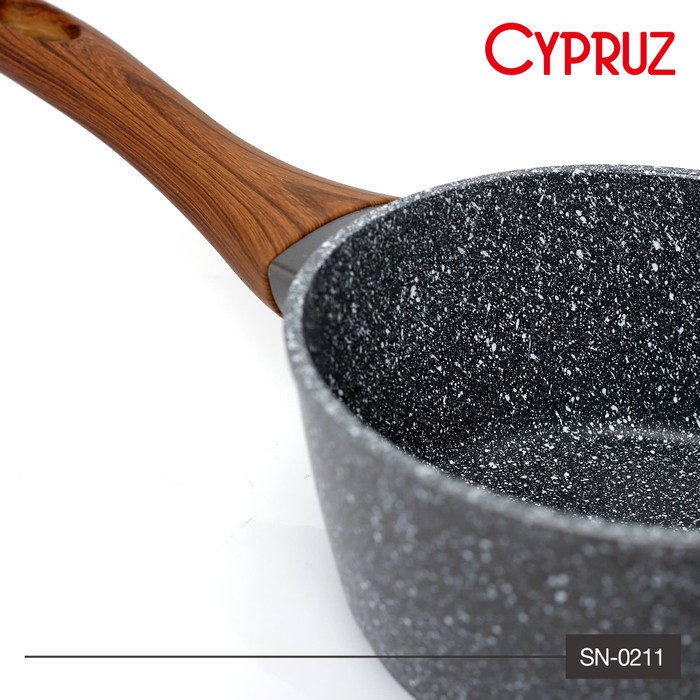 SN-0211 CYPRUZ SAUCE PAN MARBLE INDUKSI 16CM ORIGINAL BELGIUM