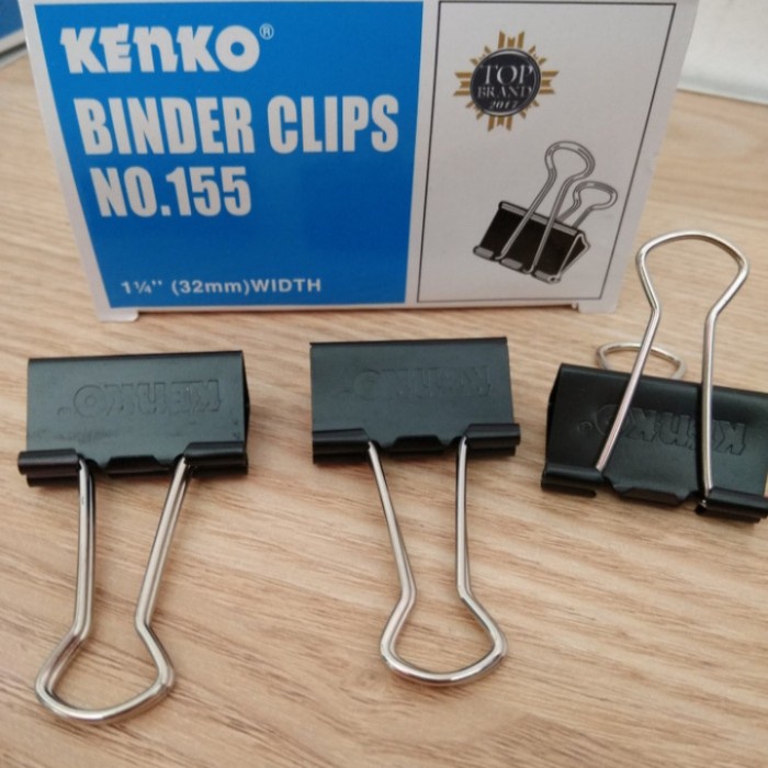 

Binder clip Kenko No. 155 1 box isi 12 pcs