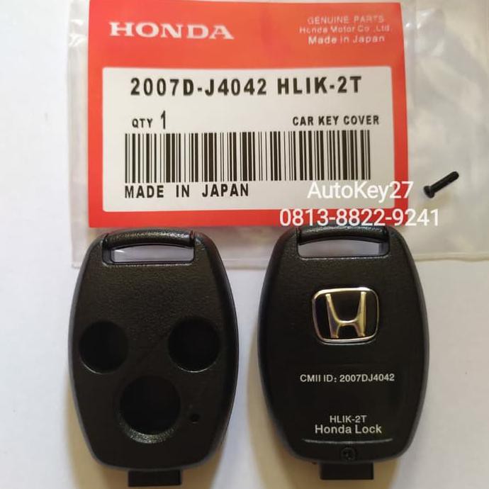 RUMAH KUNCI HONDA CRV 3 TOMBOL - CASING COVER SARANG CASE KUNCI REMOTE REMOT HONDA CRV ACCORD CIVIC