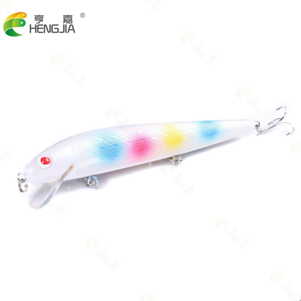 HENGJIA 1PCS Minnow Fishing Lure 14cm 15.8g Umpan Pancing Hard Diving 0.6-2.1M Fishing Bait Tackle