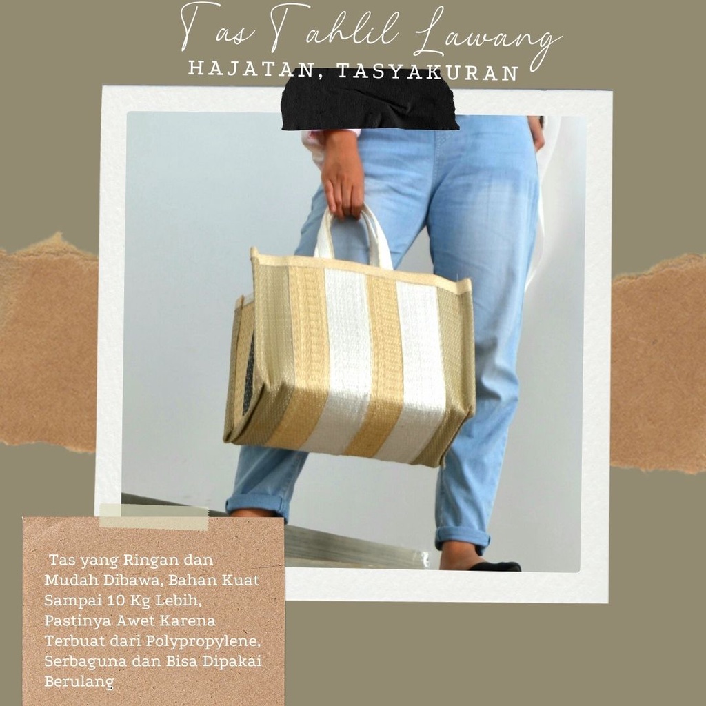 Lebih Kuat, Tas Anyam, Tas Hajatan, Tas Belanja, Webbing Bag, Tas Belanja Malang Ukuran Besar