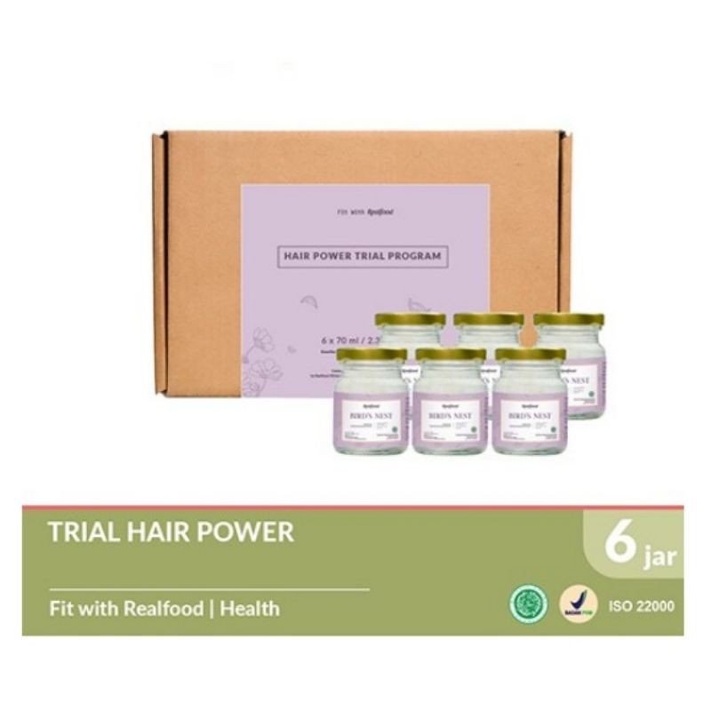 

New!! Realfood Trial Hair Power minuman sarang walet