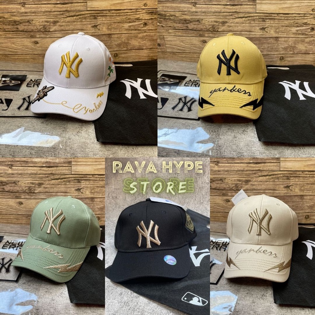 Topi MLB NY Yankees Cap FREE DUSTBAG / Topi Snapback Baseball Adjustable Topi Pria Wanita