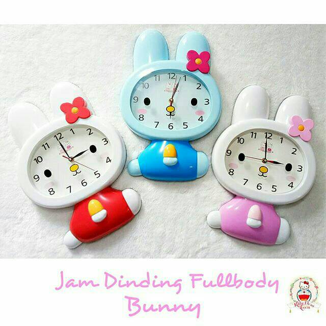 Jam Dinding Karakter Bunny / Jam Dinding Melody
