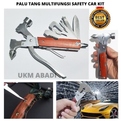 Palu Tang Multifungsi 8 In 1 Safety Car Kit Hammer 111154