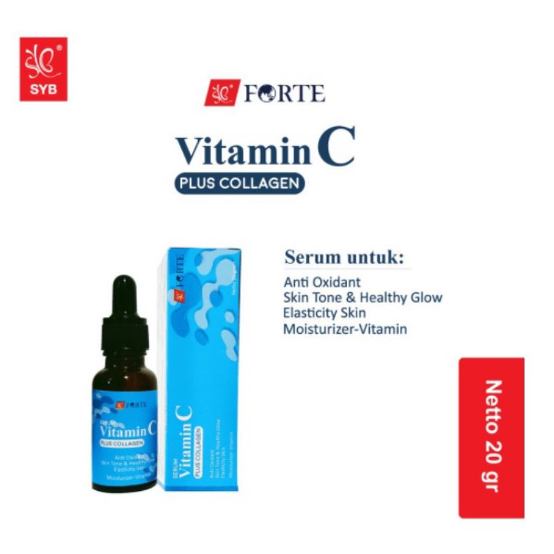 ✿ELYSABETHME✿ Syb serum collagen vitamin C biru face serum colagen pemutih pencerah kulit wajah dual