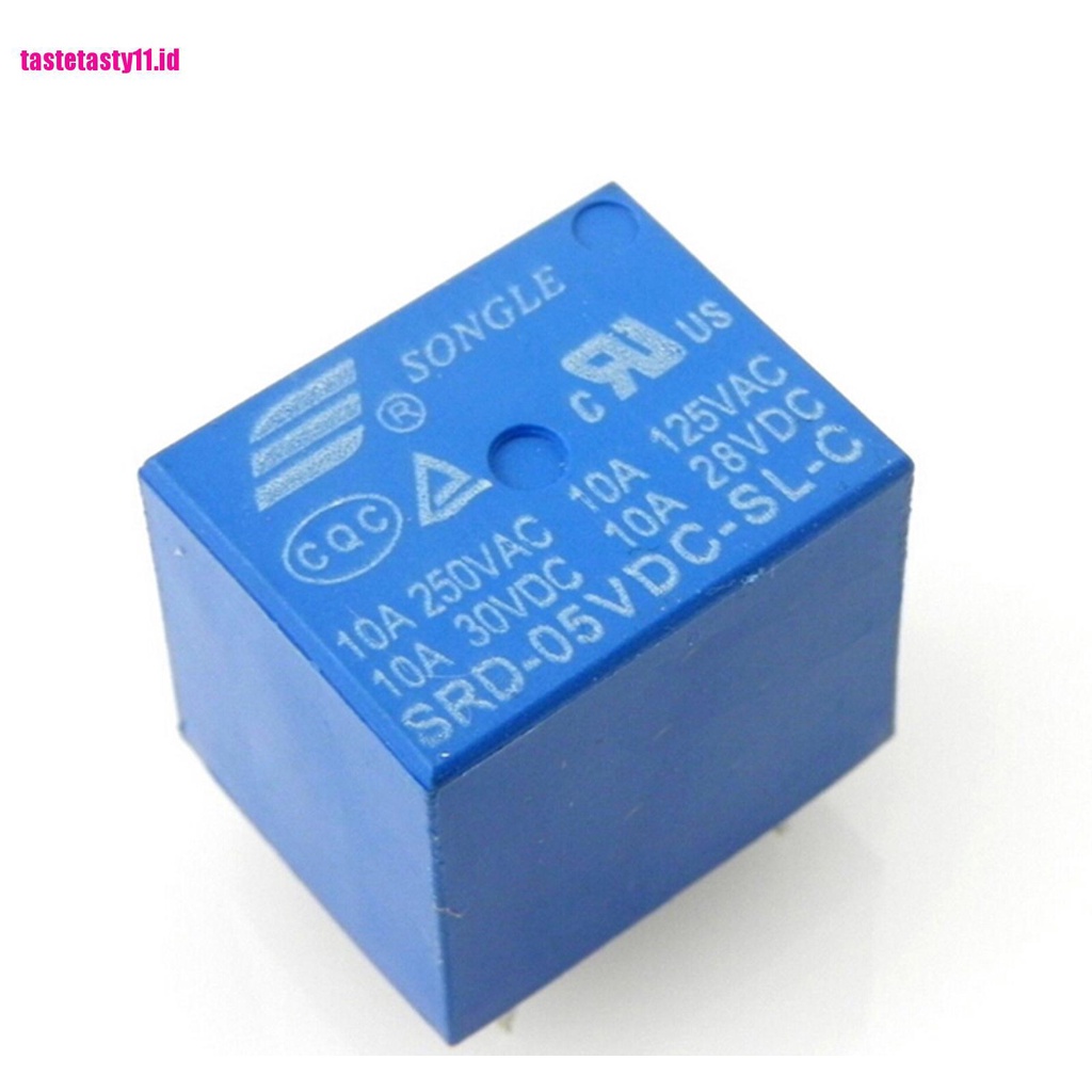 【TTID】1Pcs Mini Power Relay 5V DC SRD-5VDC-SL-C PCB Type