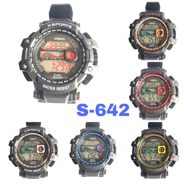 Jam tangan sporty digital fashion watch anak remaja dewasa merk visica anti air