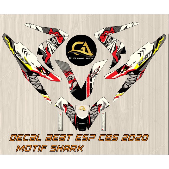 DECAL STIKER BEAT CBS 2020 SHARK