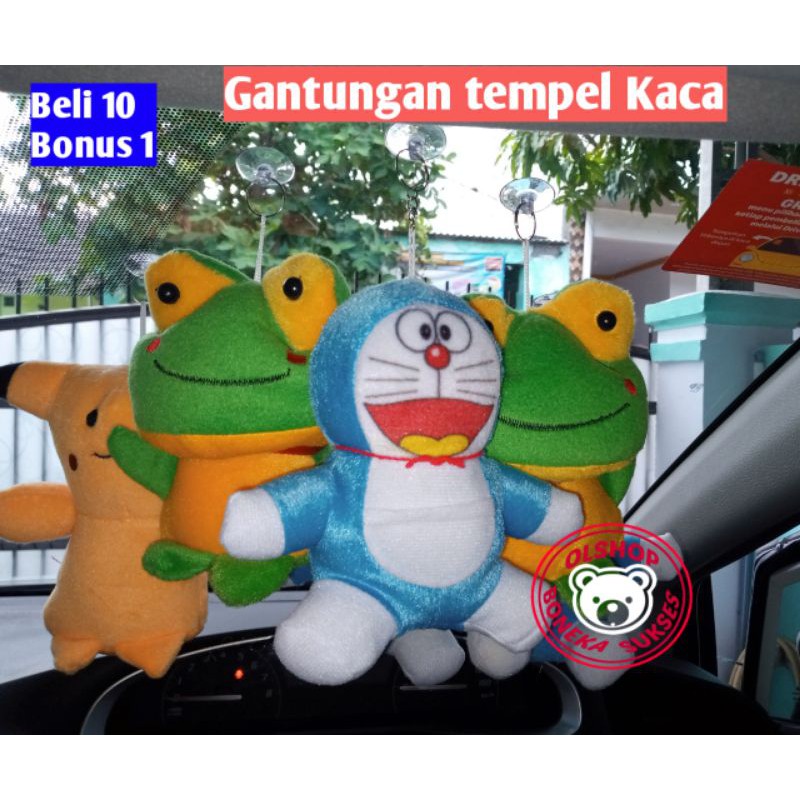 Boneka gantungan tempel kaca