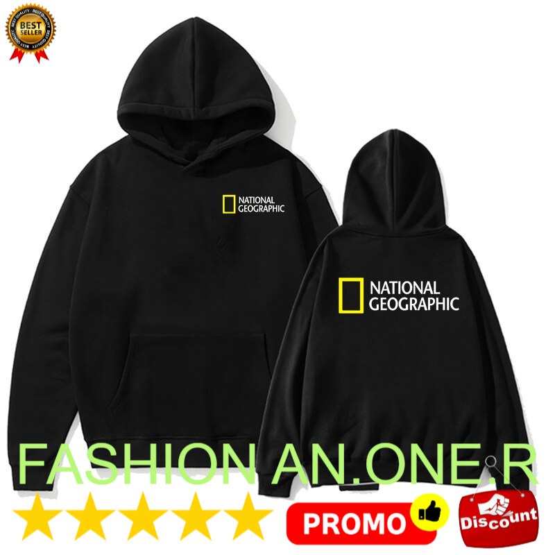 ⭐️⭐️⭐️⭐️⭐️ HOODIE LOGO SABLON 2021 New National Geographic Mens Fashion Outwear Jacket Hooded High Q