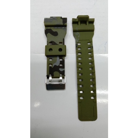 Strap Tali Jam tangan Rubber Tali G shock GA100 Tali G shock loreng army Tali Digitec loreng