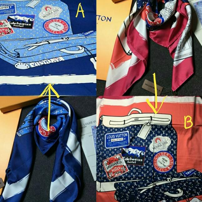 ◘ scarf LV bags/squer ♡