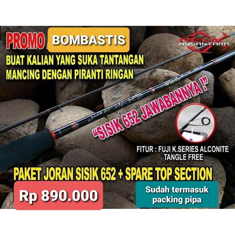 Joran Sisik 652 Ul Relix Nusantara Joran Casting Joran Ultralight Joran Pancing
