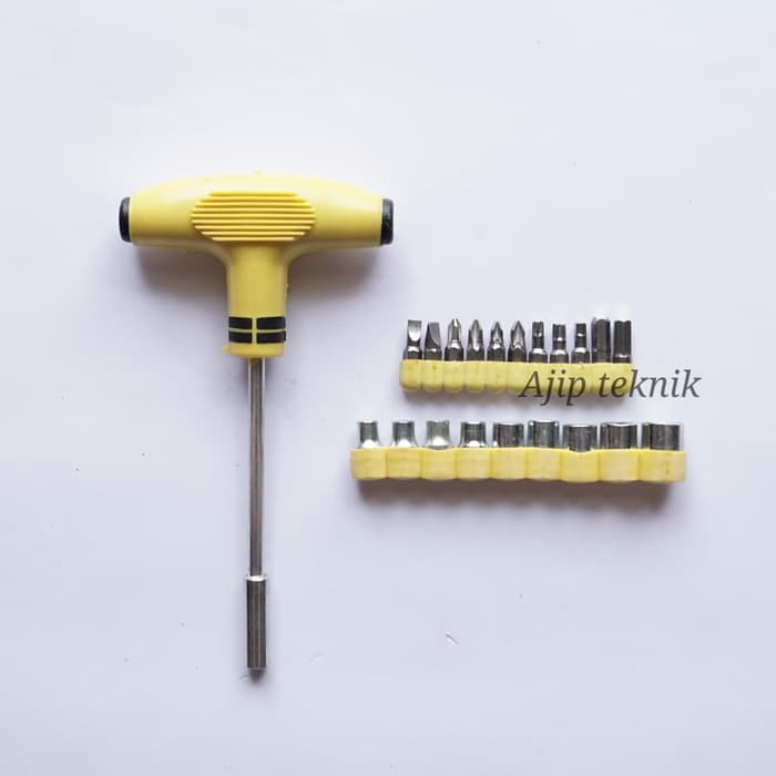 Obeng Mata Sock T Plus Screwdriver 22pcs TOPGEAR