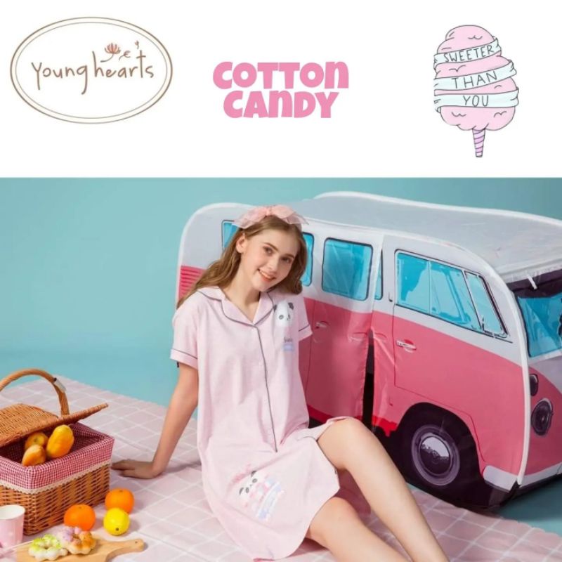 [GH] Baju Tidur/Sleepwear/Piyama Young Hearts Kaos Katun Gambar
