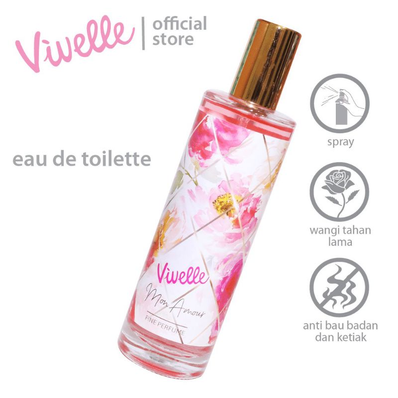 PROMO PARFUM MURAH VIVELLE EDT Glass MON AMOUR