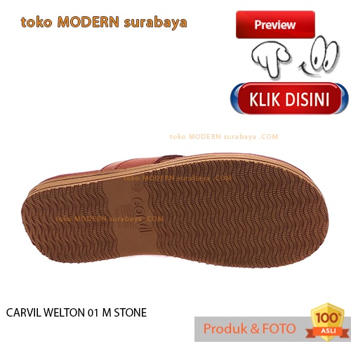 CARVIL WELTON 01 M STONE sandal pria casual sendal jepit