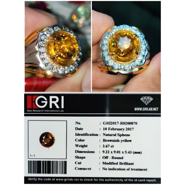 natural Sphene Multicolor