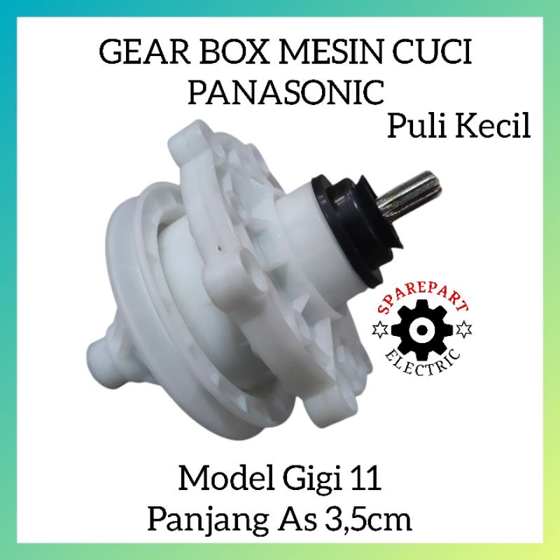 GEARBOX MESIN CUCI AS GIGI 11 PULI KECIL MERK PANASONIC