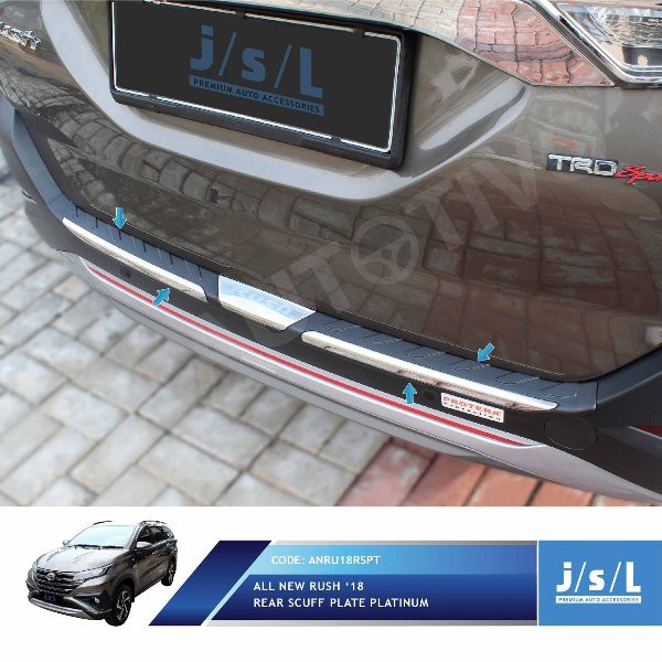 Aksesoris Fariasi Tambahan JSL Sillplate Belakang Belakang All New Rush 2018 Model Platinum