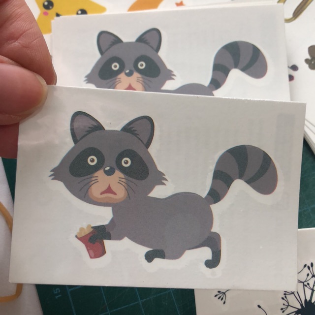 

POTATOO Raccoon tattoo sticker