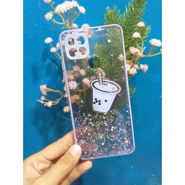 Casing hp Oppo A15 / case hp glitter kupu bahan softcase transparant Untuk tipe hp OppoA15 / OppoA15
