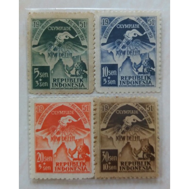 

Perangko Asiade New Delhi Tahun 1951 Set 4pcs Mint