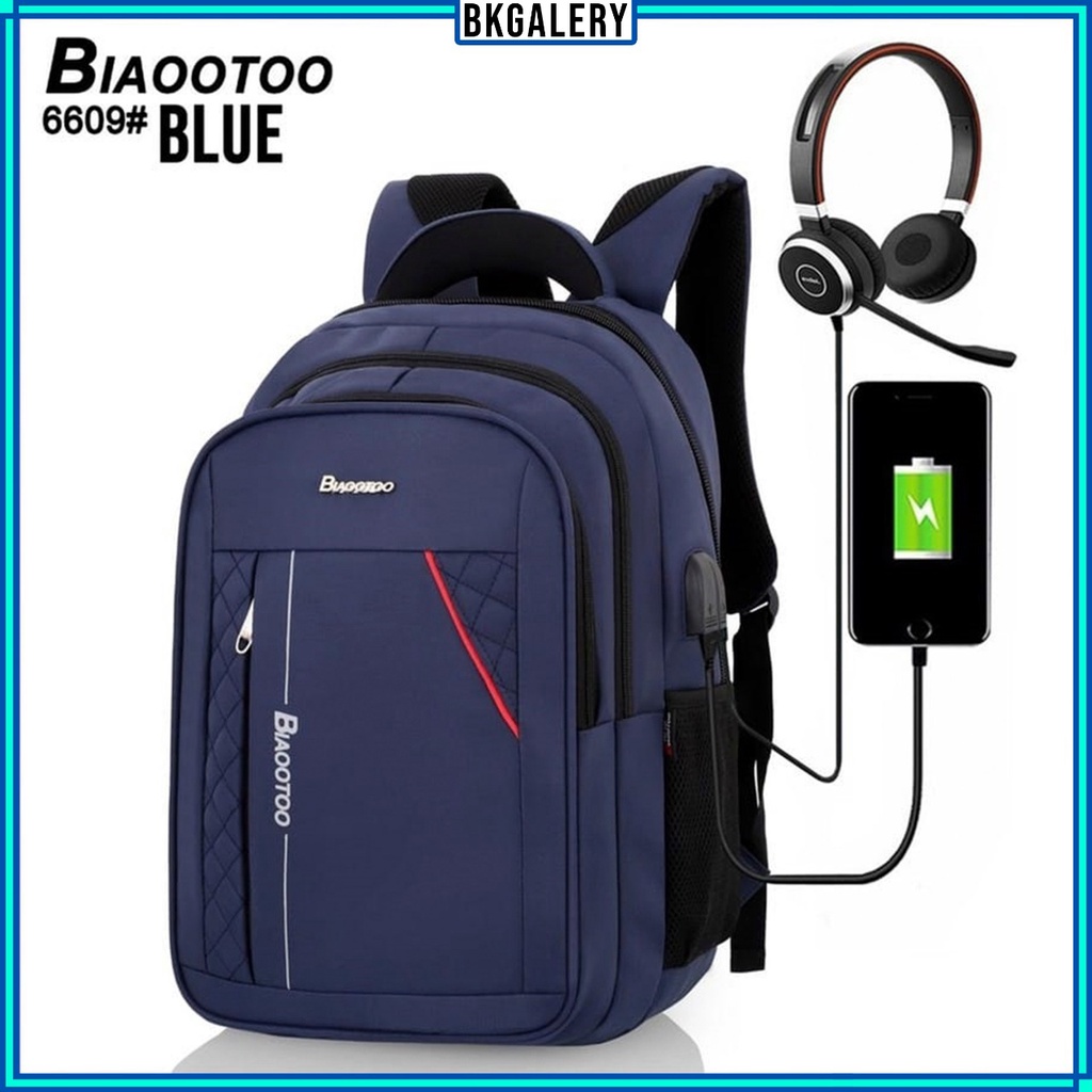 Bisa (COD) Tas ransel laptop ORIGINAL BIAOOTOO 6609 import batam/tas ransel laptop punggung terbaru