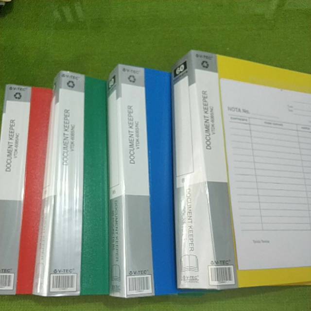 Tempat Kertas Nota File B5 Vtec / Document Keeper B5 / Map Plastik Clear Holder Sheet