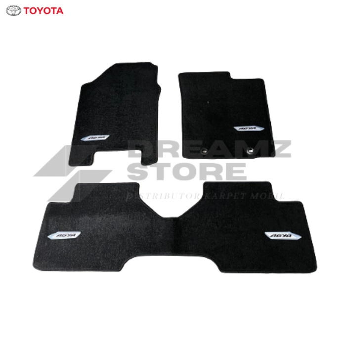 ORIGINAL KARPET MOBIL TOYOTA AGYA STANDAR - BLUDRU FULL SET