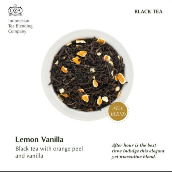 

OZA Tea - Lemon Vanilla | Artisan Tea - Black Tea | Specialty Grade | Teh Premium | 40 gram (20 cups)