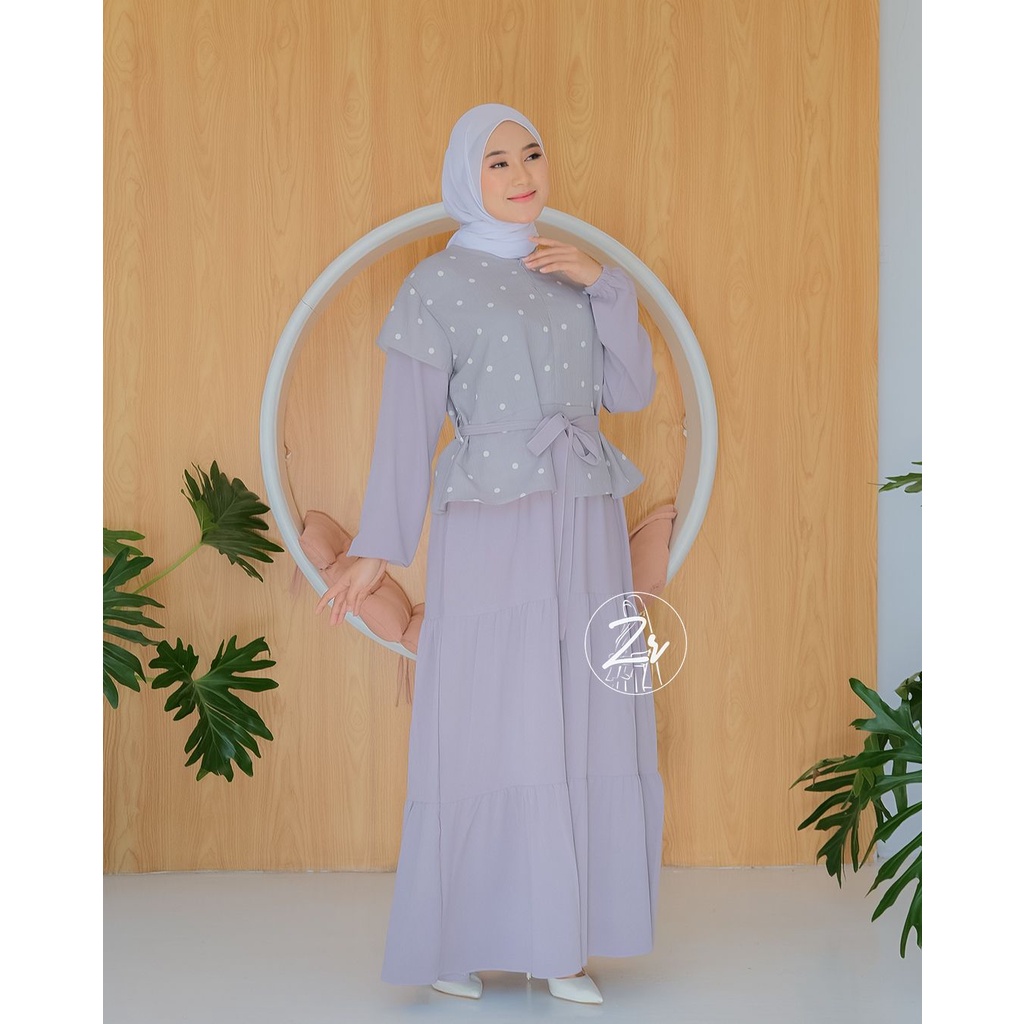 Gamis AULIA dan KAYLA BY ZIRA bordir asli LD 110 muslim maxi dress lebaran baju muslimah ootd fashion etnik motif  busui hamil kuliah pengajian