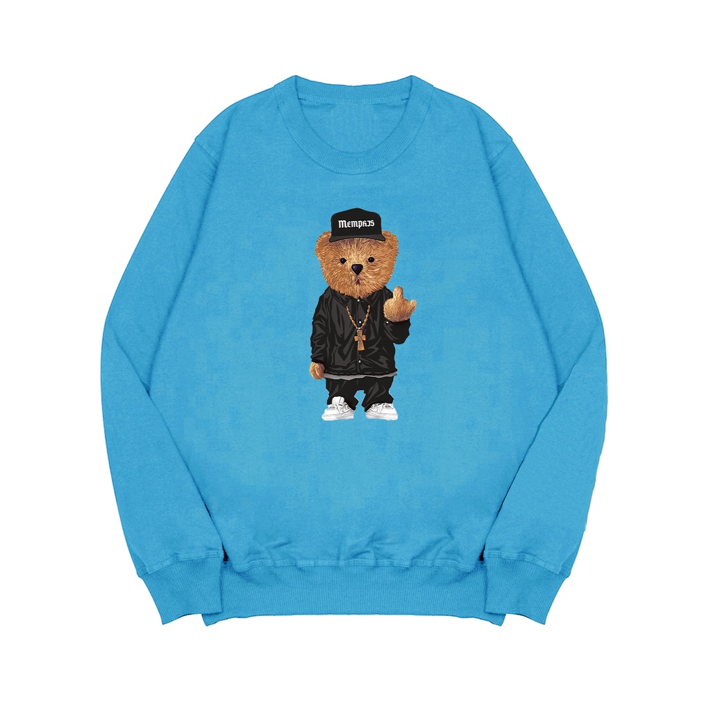 Sweater Crewneck Pria STYLE BEAR Pria Flecee M - XXL