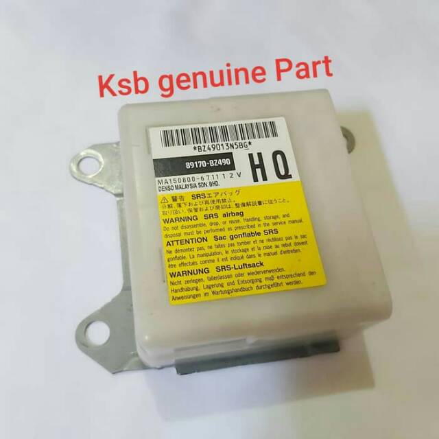 Modul AirBag Computer Komputer Ecu Air Bag Calya Sigra 89170 Bz490 Ori